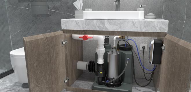 俄罗斯专享会住宅想要新增卫生间智能污水提升器无异味静音排水(图3)
